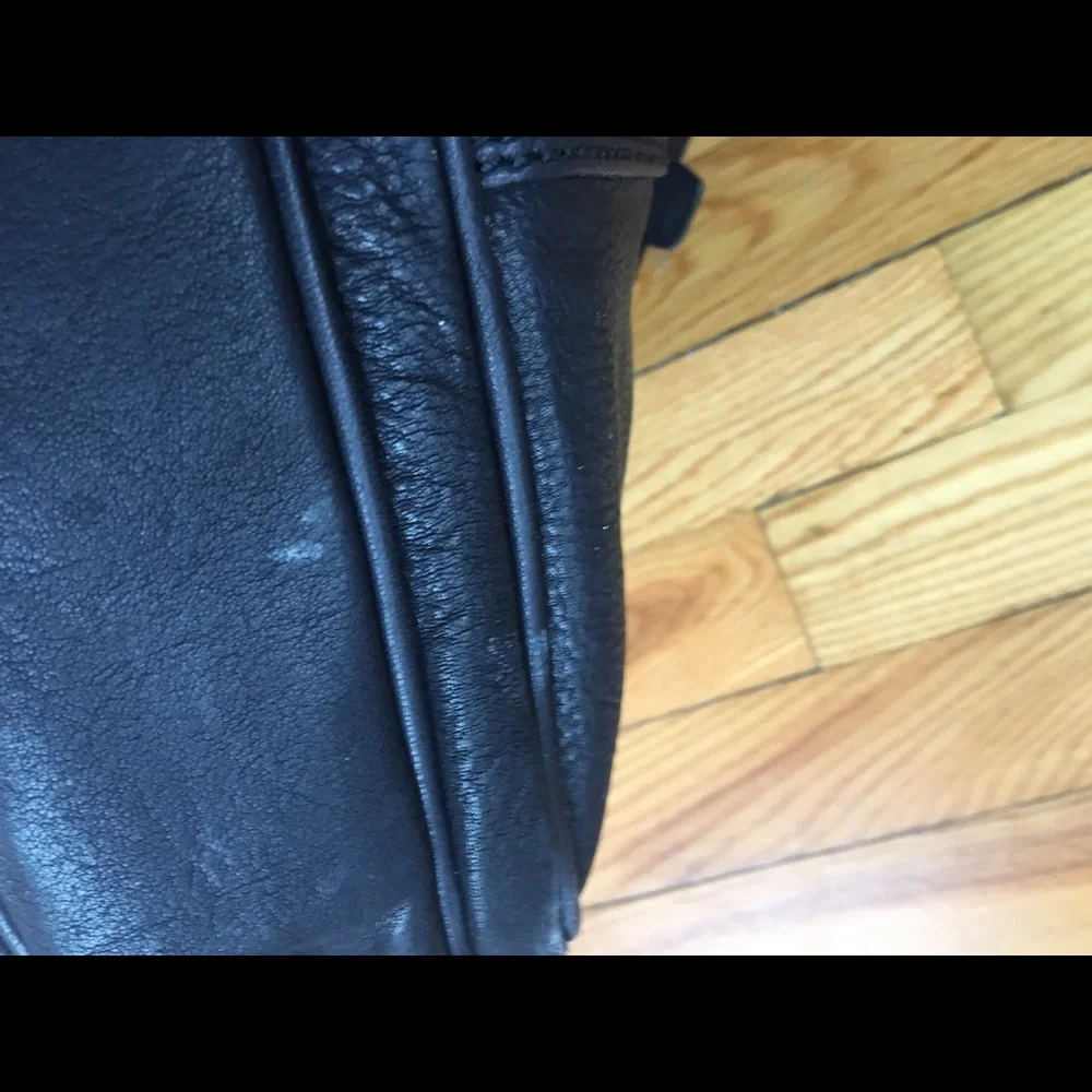 Cole Haan Black Leather Briefcase Shoulder Bag